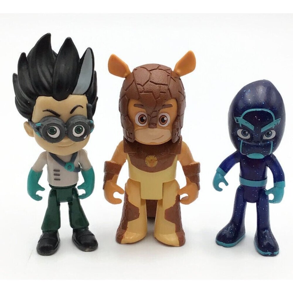 PJ MASKS Villains Figures 3" Armadylan Night Ninja Romeo Lot Jointed Posable
